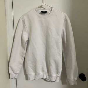 H&M Men’s Relax Fit White Cotton Sweatshirt